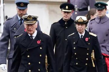 查爾斯國王和凱特·米德爾頓在陣亡將士紀念日團聚
