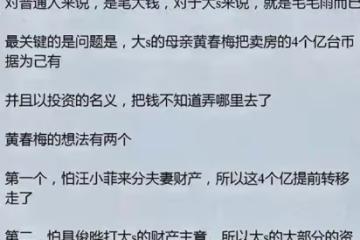細思極恐!大S的錢都哪裡去了?S媽黃春梅已再婚,花重金迎娶小鮮肉