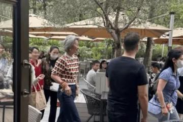 林子祥夫婦聚餐被偶遇，63歲葉倩文滿頭白髮笑容親切，不生孩子就是顯年輕