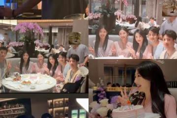 孫樂言曬生日合照，《心動的信號7》成員大團聚，毓言cp依舊甜蜜