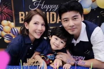 蔡少芬為小兒子慶生,張晉缺席卻有愛,一家五口幸福滿滿