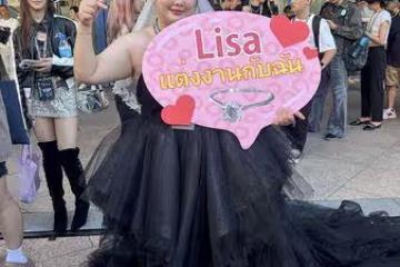 直擊/此生只嫁Lisa!29歲新娘曾被翻牌「披黑紗再現身」:當她最愛