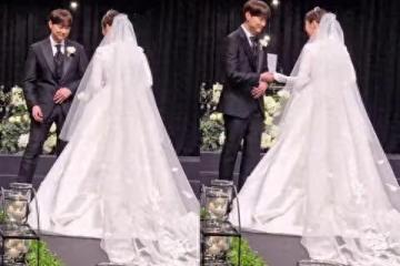 閔庚勛婚禮現場曝光！娶回超美《認哥》製作人　前輩男星見證落淚