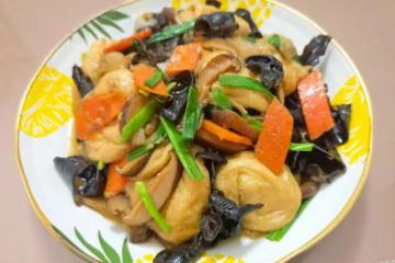 素炒油麵筋(素菜)