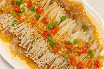 蒜蓉粉絲金針菇