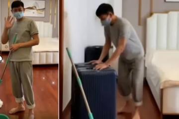 劉德華光腳做家務視頻吸百萬人觀看