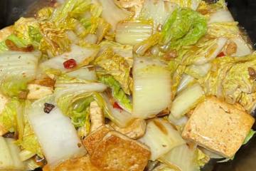 娃娃菜燉豆腐