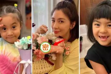 賈靜雯提前過母親節！咘咘、Bo妞親手做花束超暖心，一看修杰楷「搞笑禮物」傻眼了：哭笑不得