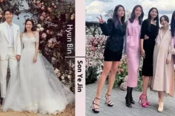 孫藝珍婚禮女星們婚禮穿搭:孔曉振浪漫粉色系、李珉廷性感小洋裝