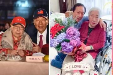 每天都是母親節！郭台銘曬母子舊照「卸下威嚴→愛家暖男」　跪送媽媽大禮：多相處一分鐘，幸福就多一分鐘