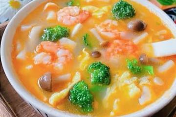 豆腐鮮蝦菇菌湯