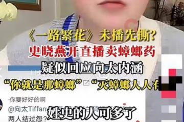 史曉燕終於爆發！怒斥向太：你太嘴賤，有本事別帶節奏