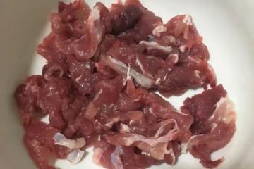 炒滑嫩腌肉法