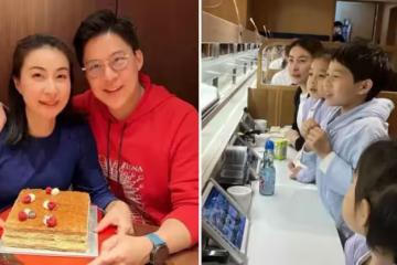 霍啟剛一家五口外出聚餐!光顧平價餐廳,大女兒「正臉首次曝光」三小隻穿同款外套,網贊:這是見過最低調的豪門