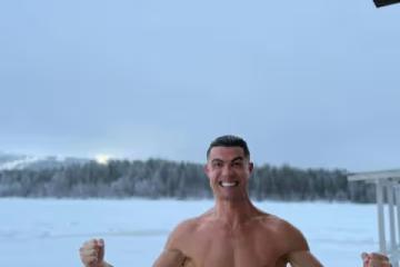 職業！C羅芬蘭過聖誕目送家人滑雪，年薪2.2億美元不能參與極限運動