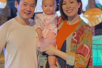 香港知名女星再度懷孕，挺著巨大孕肚游泳，拒絕花錢請保姆照顧