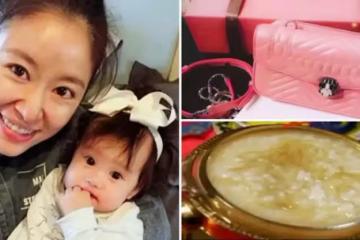 林心如養女兒太「壕」！送3孩子億寶石項鏈，吃飯都是用純金碗，網友酸了：明星媽媽都這麼壕？