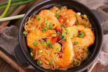 鮮蝦粉絲煲
