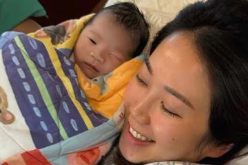 恭喜！40歲香港人氣女星宣布二胎平安生女，用時30分鐘便成功分娩