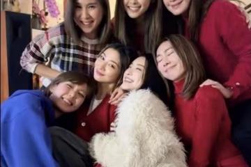 TVB視後新年組局！林峯夫婦現身，胡定欣喜慶造型引關注