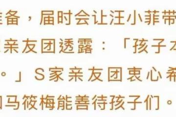 大S家態度大變！改口：2個孩子本就屬於汪小菲，將隨他回北京生活
