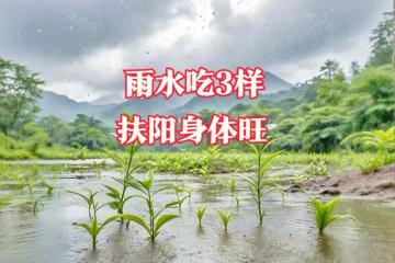 2月18日雨水，老人說「雨水吃3樣，扶陽身體旺」，「3樣」指啥？