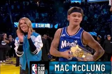 NBA扣籃大賽：麥克朗成歷史首位三連冠 四扣全50分無懸念登頂