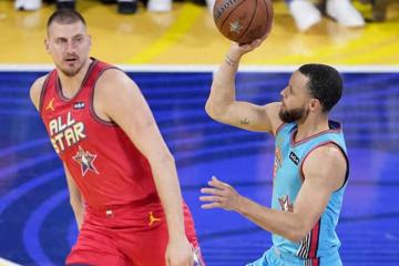 完勝!塔圖姆15+4,文班11+3,奧尼爾隊奪冠,庫里第2次榮膺MVP