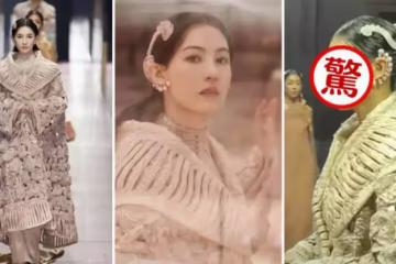 40歲張柏芝出席「高定走秀」美豔全場!半永久貼皮髮型太吸睛,卻遭網嘲:生圖差太多