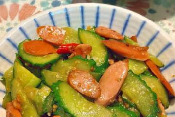 黃瓜炒火腿