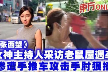 《東張西望》女神主持人採訪老鼠屋遇襲 慘遭手推車攻擊手肘狠撞