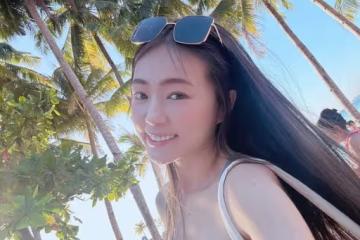 ㄚ頭峇里島解放比基尼!緊貼兩鮮肉甜笑 網急喊:老公快遮眼睛