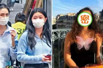 邱淑貞與二女兒逛街引關注！17歲沈日身材太高挑，卷髪超顯氣質