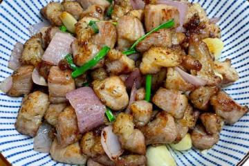 蒜香豬肉粒