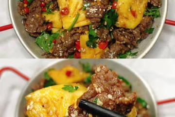 嫩滑清爽涼拌菜～夏季強烈推薦！香菜菠蘿牛肉