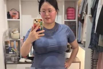 女子曬出穿同一件衣服，一年減重43斤的區別：差別大，不像同一人