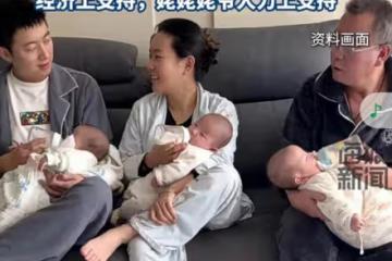 夫妻倆生雙胞胎兒子後，因為喜歡女兒又生三胞胎女兒，網友：幸福