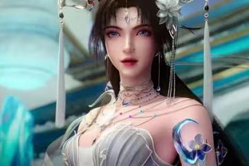 大美女邀月公主正式亮相,大長腿配白裙太誘人,還得了一個戰仆