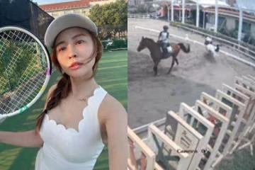 賴薇如騎馬出意外!「馬突爆沖瞬間慘摔」驚悚畫面曝光