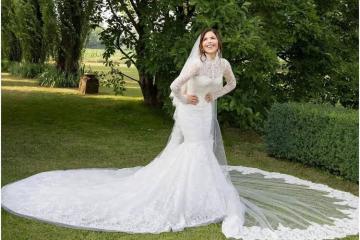 前主播與直升機飛行員「小三扶正」！披Dolce & Gabbana婚紗成為貝佐斯太太