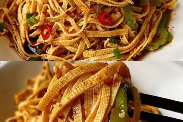 開胃爽口的涼拌豆腐絲