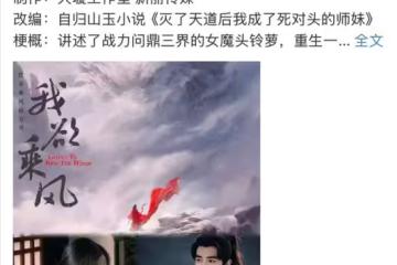 網傳虞書欣、於適將出演仙俠大IP《我欲乘風》，於適對接闢謠
