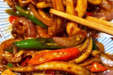 比飯店好吃的爆炒魷魚🦑