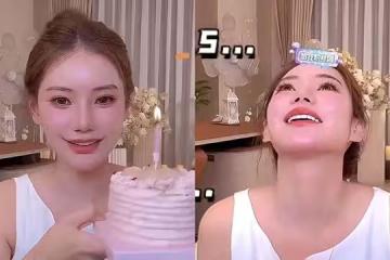 汪小菲兒女「端蛋糕慶生Mandy」 眼眶泛紅直播全放送