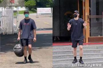 許光漢退伍！一身黑衣現身當兵前後對比曝光