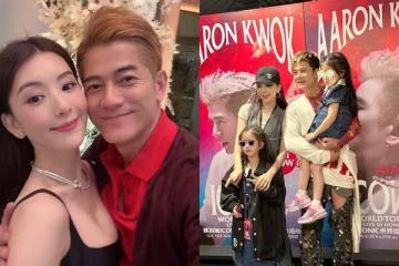 方媛挺孕肚慶生曬全家福! 郭富城甜喊「老婆每天開心」
