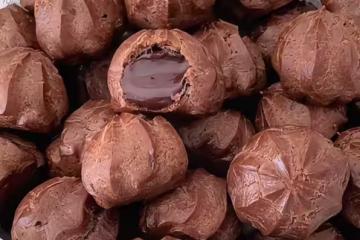 迷你爆漿巧克力泡芙 一口一個