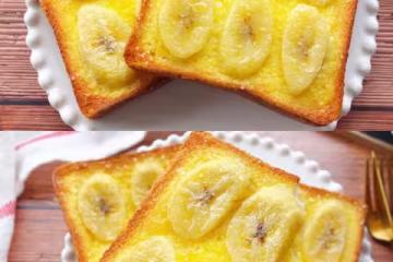 好吃到哭的香蕉烤吐司❗️酥脆香甜❗️零失敗❗️