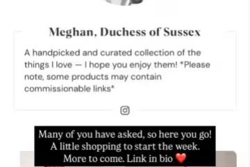 哈里見查爾斯前妻子反常舉動，梅根關閉網店，撤回商品！