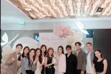 TVB小花為女兒辦180天宴！圈中港姐好友現身祝賀！TVB高層樂易玲也來了